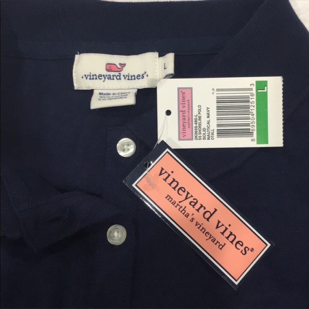 Vineyard Vines navy polo